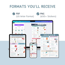 Load image into Gallery viewer, Pharmacology Cheat Sheet Bundle

