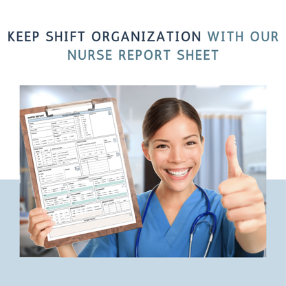 Editable ICU Nurse Report Sheet