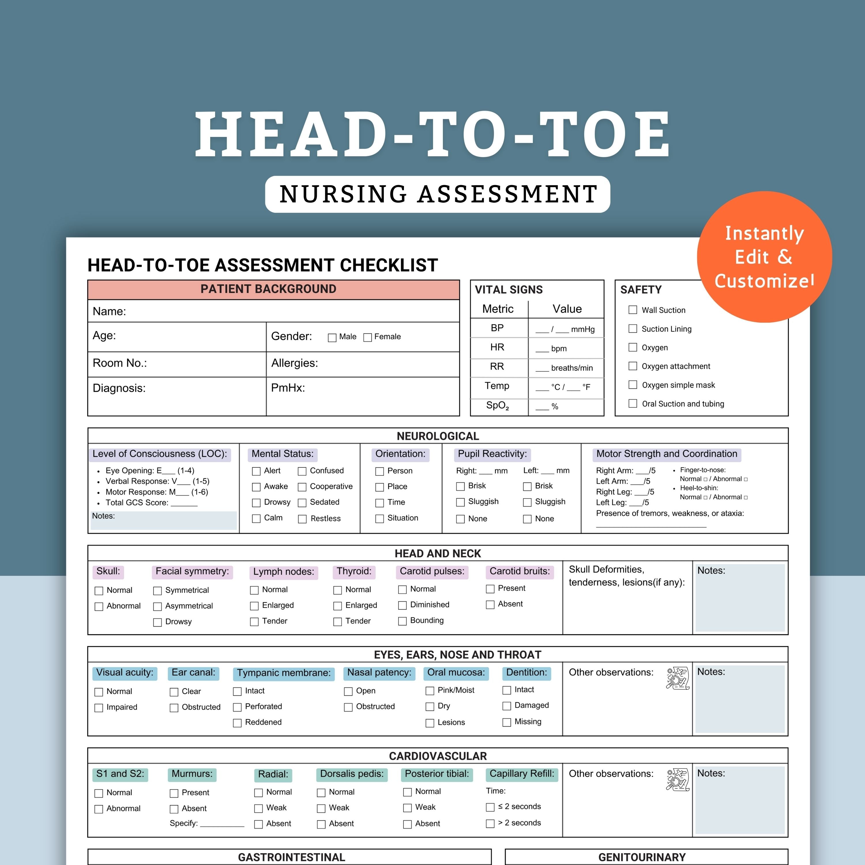 Head-To-Toe Assessment