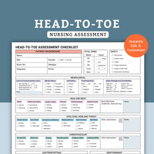 Load image into Gallery viewer, Head-To-Toe Assessment
