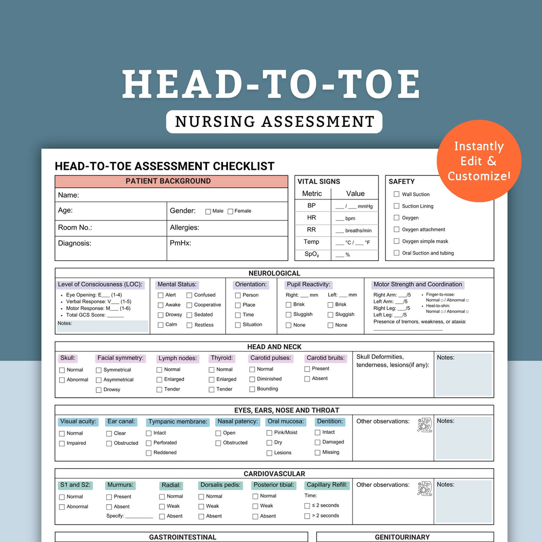Head-To-Toe Assessment